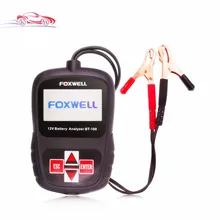 FOXWELL BT100 12V Car Battery Tester for Flooded, AGM, GEL Original BT 100 12 Volt Battery Analyzer CCA Free Shipping