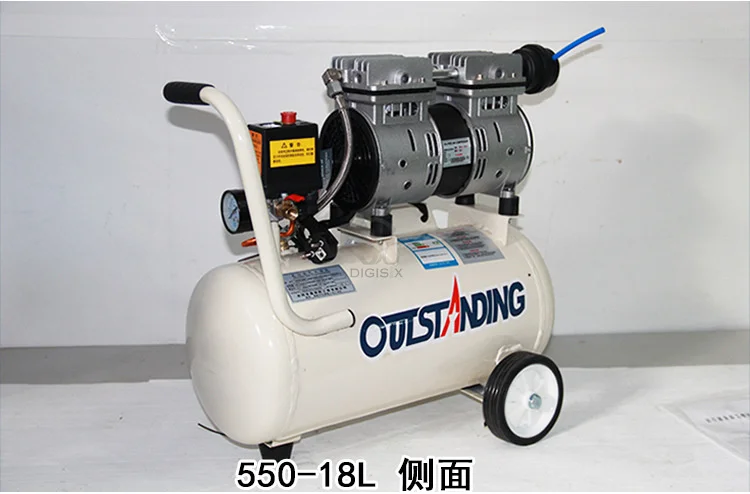 Noisy less light tool,Portable air compressor,0.7MPa pressure,18L air pool cylinder,economic speciality piston filling machine