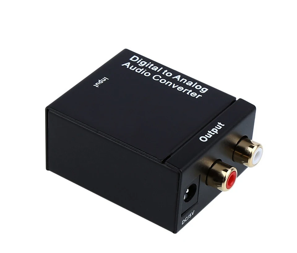 Digital to Analog Audio Converter Adapter Digital Optical Fiber Coaxial RCA  (8)