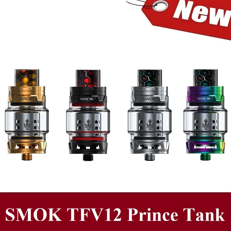

SMOK TFV12 Prince Electronic Cigarette Atomizer 8ML Cloud Beast Vape Tank Easy Use Than E Cigarette RDA RTA RDTA Vaporizers