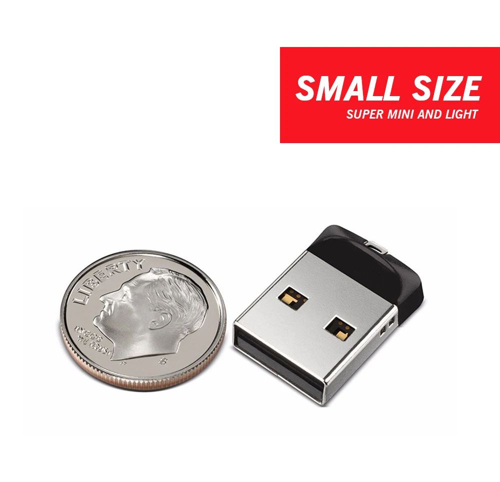 SanDisk Cruzer Fit CZ33 супер мини USB флеш-накопитель 64 ГБ USB 2,0 sandisk флеш-накопитель 32 Гб карта памяти s 16 Гб U диск