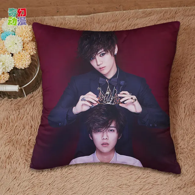 Free Shipping Korean Idol Group Pillowcase EXO Luhan Pillow Cover