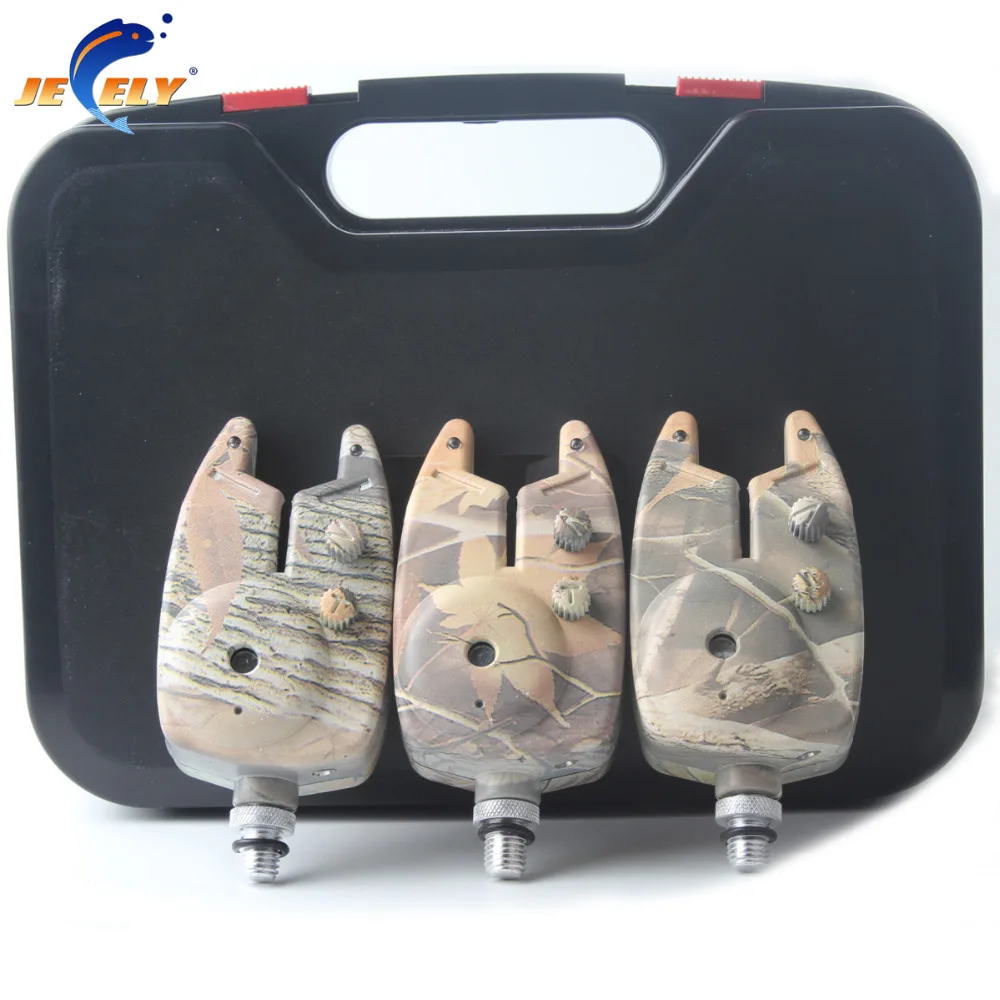 

Manufacturer fishing bite alarm JY-40 camo with 3pcs alarms +3pcs batteries for swinger