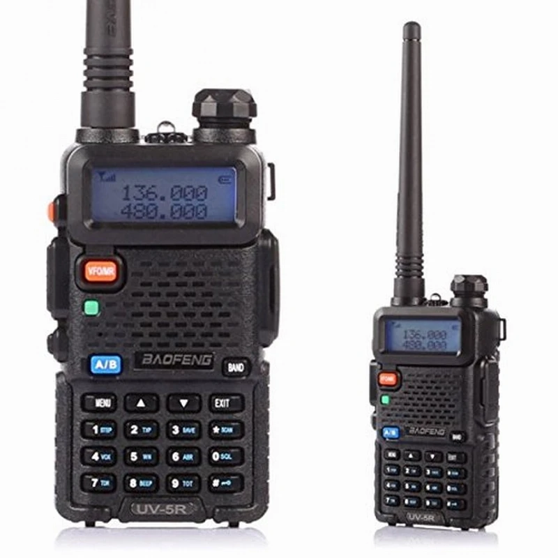 2 шт. Baofeng UV-5R иди и болтай Walkie Talkie “иди 128 Dual Band УВЧ УКВ 136-174 МГц &amp 400-520 Портативный