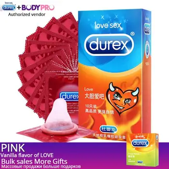 Préservatifs Durex 10/20/30 Ultra mince amour G Spot préservatifs Latex naturel lubrifiant fleurs Condones retarder l'éjaculation jouets sexuels pour hommes