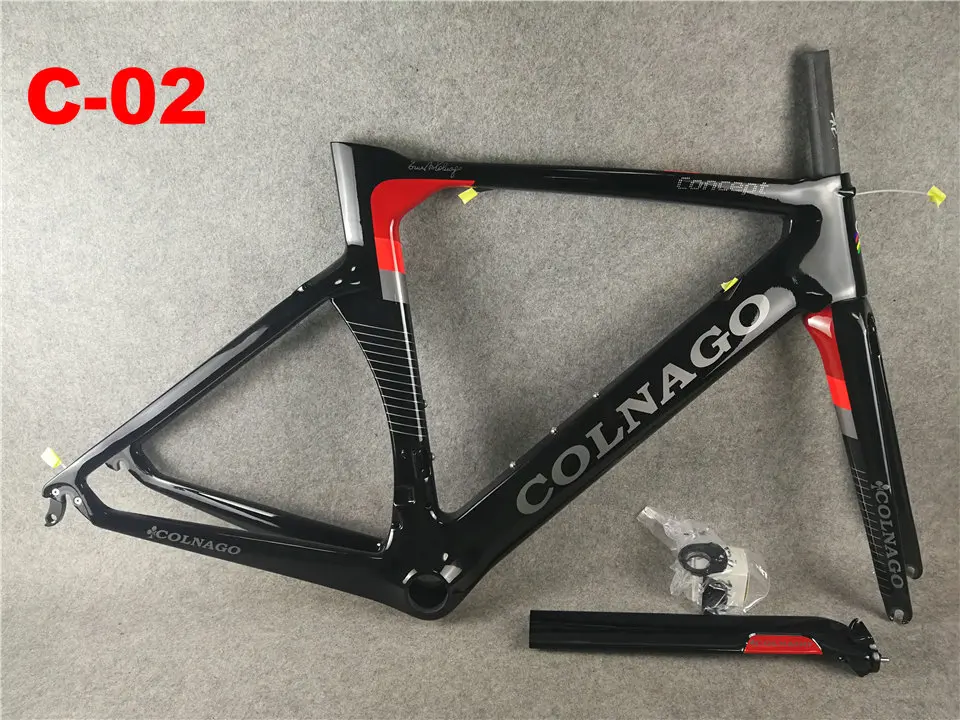 Colnago, концепция, черная, красная карбоновая рама для велосипеда, карбоновая рама, рама для велосипеда BB386 XS/S/M/L/XL