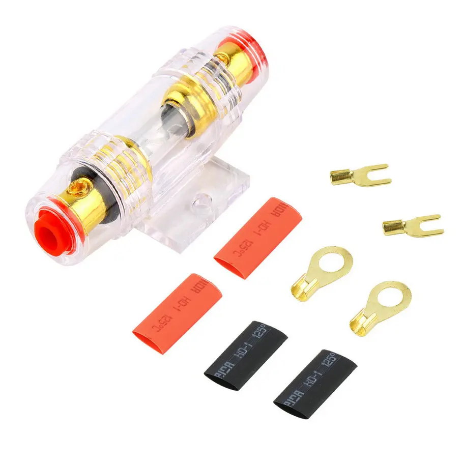 800W 8GA Car Audio Subwoofer Amplifier AMP Wiring Fuse Holder Wire Cable Kit hot selling