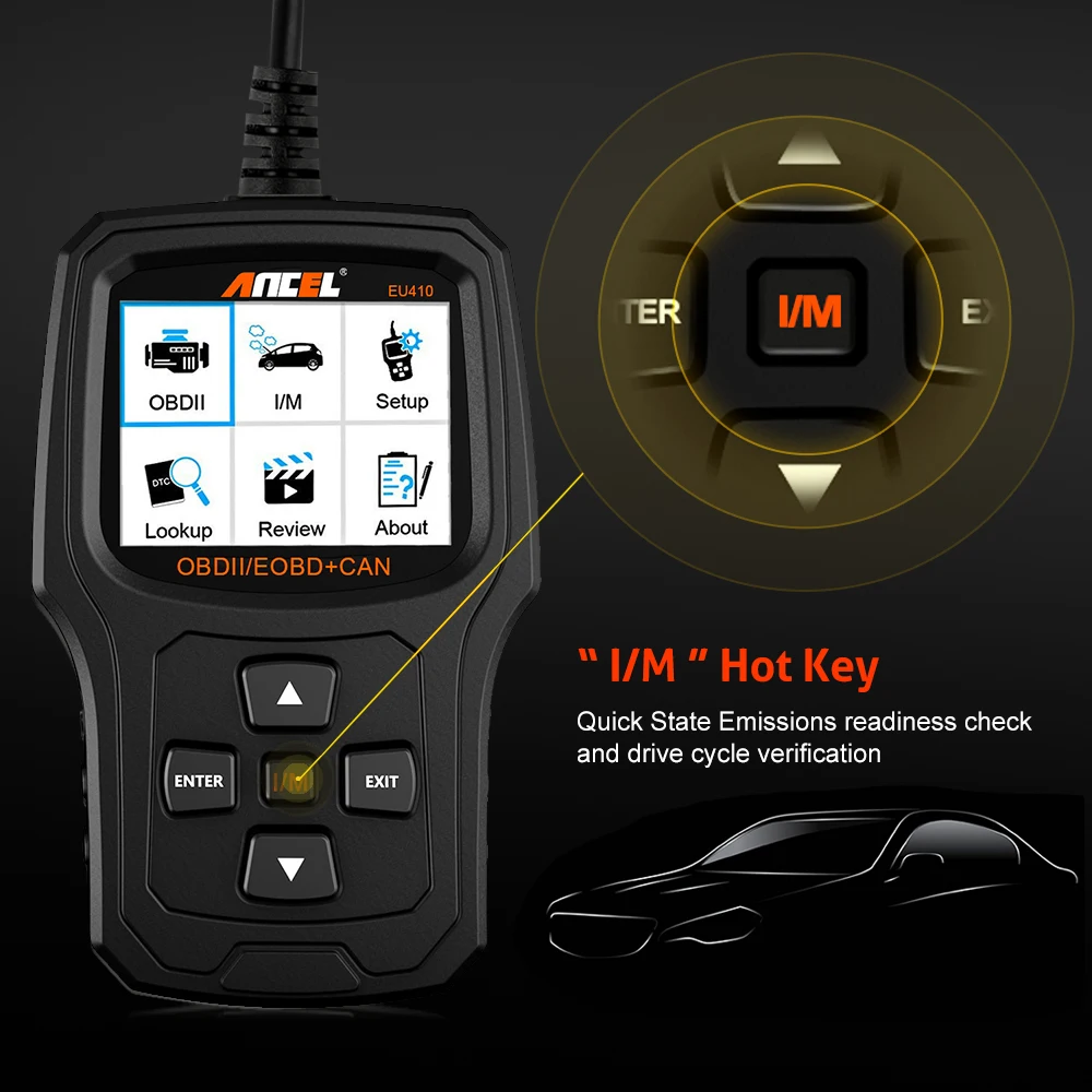 Диагностический сканер ANCEL EU410 OBD2 ODB для Peugeot Citroen Renault Opel считыватель кодов