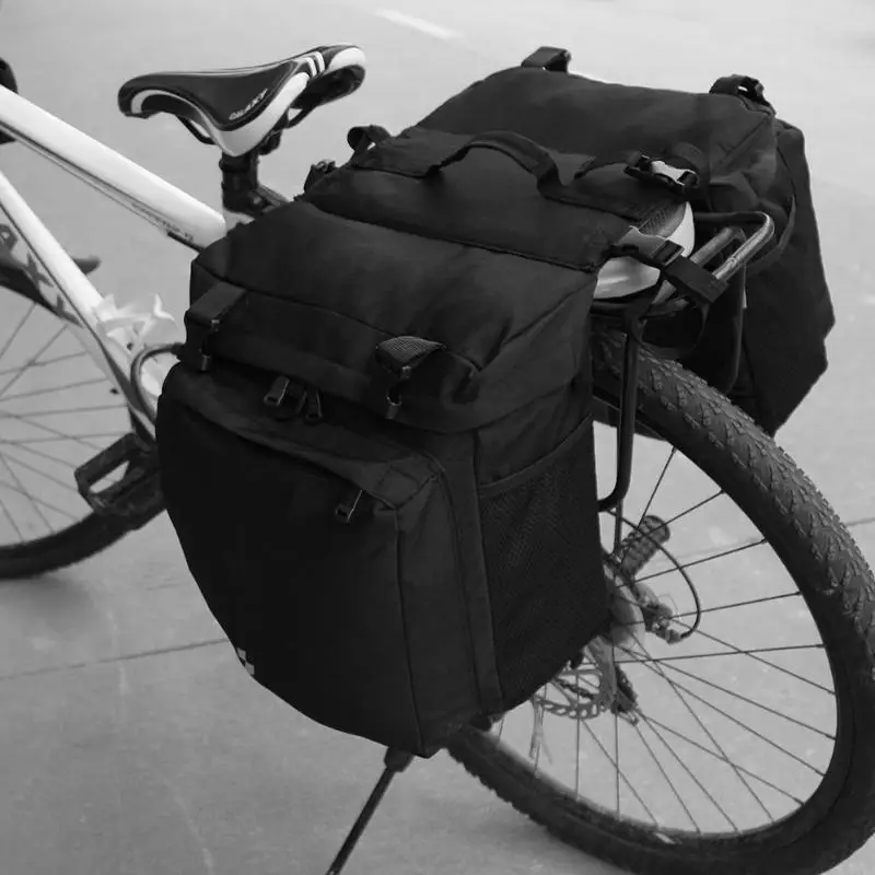 

15L MTB Bicycle Carrier Bag Rear Rack Bike Trunk Bag Luggage Pannier Back Seat Double Side Cycling Bag Bolsa de bicicleta