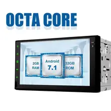 2 DIN Android 7.1 Car cassette recorder autoRadio Stereo Touch Screen High Definition GPS Navigation Bluetooth USB SD Player