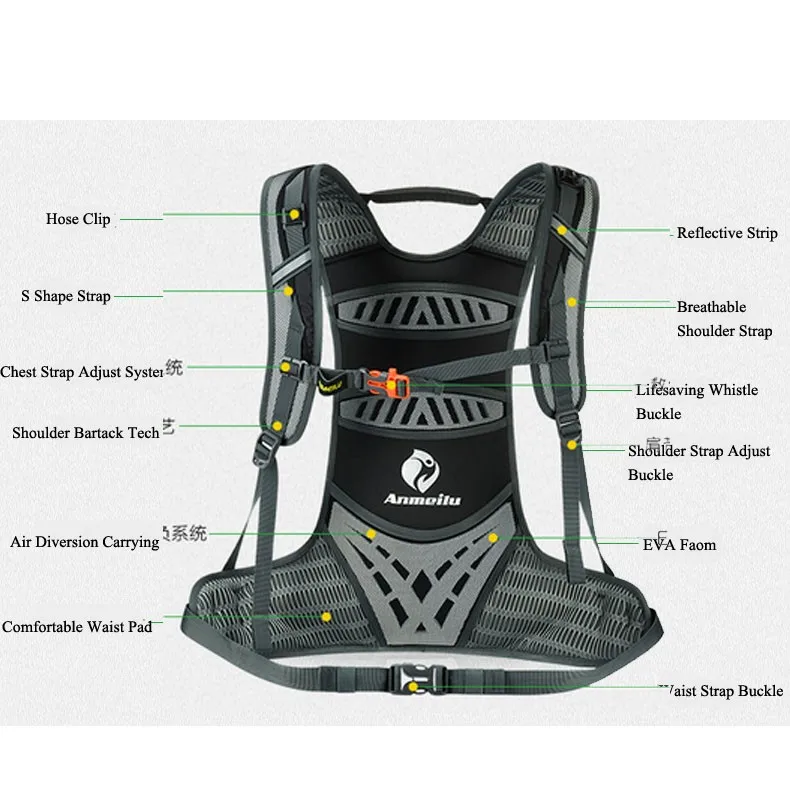 ANMEILU 20L велосипедный водонепроницаемый рюкзак+ 2L сумка для воды ультралегкий велосипедный походный Мужской Дорожный рюкзак для активного отдыха