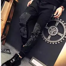 Осенне-зимние вельветовые штаны свободного кроя, модные брендовые Хлопковые Штаны с шаговым швом, модный дизайн ZX800