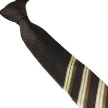 Lammulin Галстуки Для мужчин узкие галстук-бабочка уникальный дизайн коричневый проверки с бежевым Полосатый жаккардовый галстук Свадебный галстук-бабочка 6 см Corbata