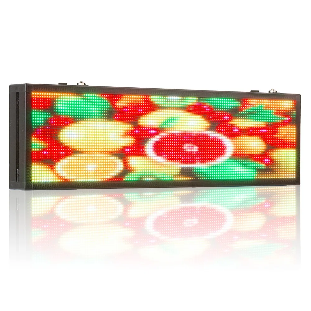 26*8 дюймов P5MM SMD заднее стекло автомобиля цветное изображение текстовый RGB полноцветный рекламный светодиодный дисплей экран