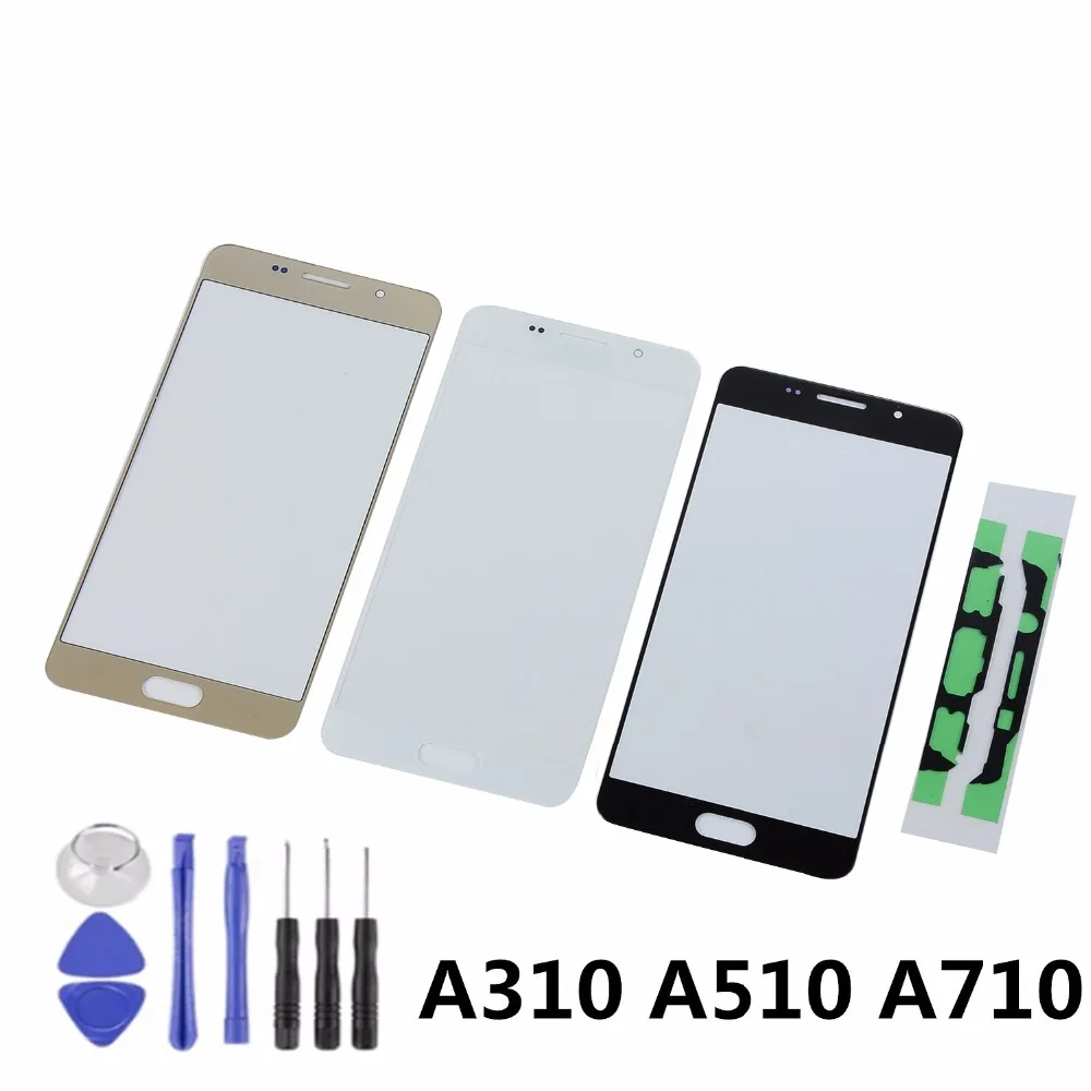 Сенсорный ЖК дисплей для Samsung A3 A5 A7 2016 A310 A310F A510 A510F A710 A710F стекло с клеем +