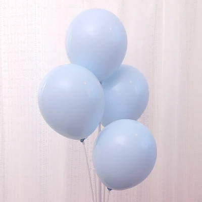 100 шт воздушные шары в виде Макарон " 10" 1", вечерние шары для свадьбы, дня рождения, пастельные яркие цвета, украшение для пола - Цвет: Blue