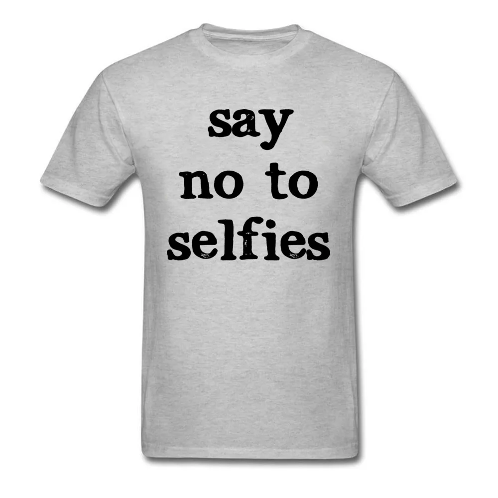 Мужская спортивная футболка с надписью Lasting Charm Say No To Selfies Черная Спортивная для