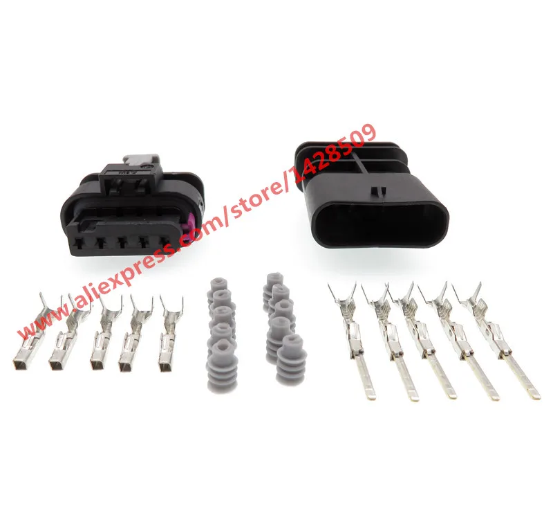 20 комплектов штепсельная вилка Tyco Amp 5 Pin Female мужские и женские мотоциклетные