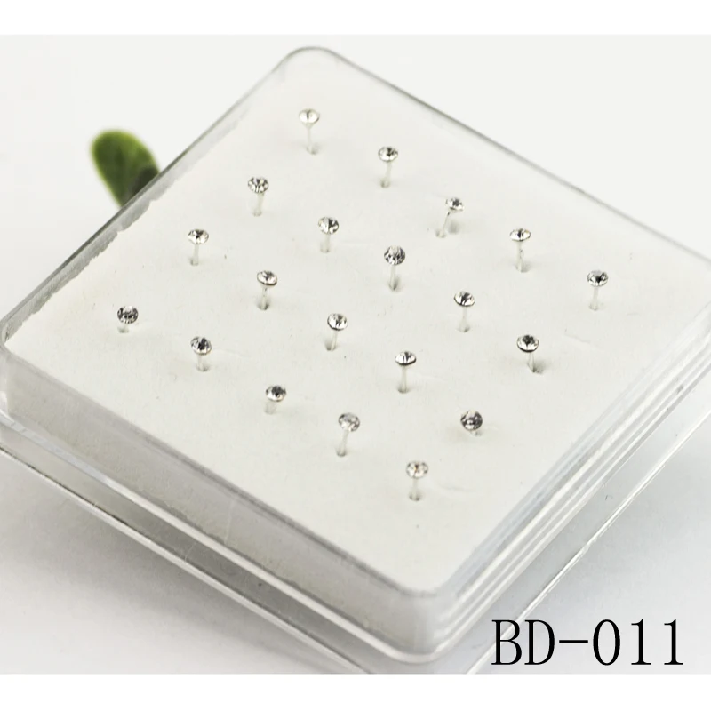 

2MM Fashion Jewelry Stainless steel Nose Stud Body Piercing Jewelry Nose Ring White C