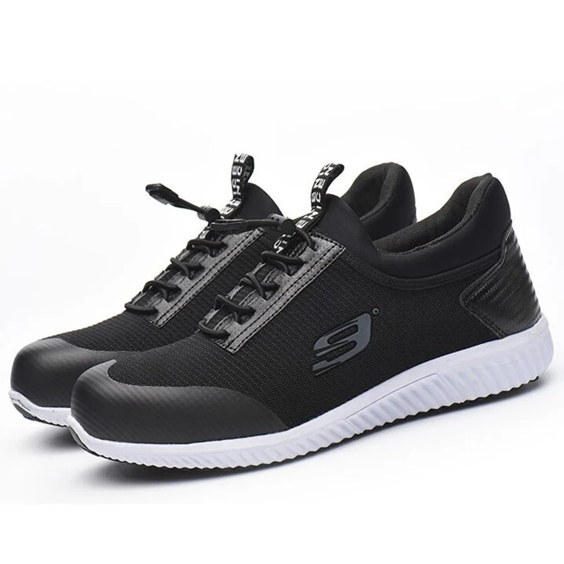 Sneakers Big Mens Sapatos Chegada Trabalho pierce Nova Cobre Anti Black white Size Sole Obras Do Que Botas Segurança Não Capas Sole Canteiro Biqueira De Aço slip Trabalhador qEP1x5Prw
