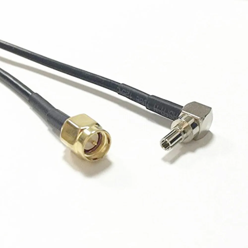 RF Pigtail SMA Male К CRC9 90 градусный разъем RG316/RG174/RG316D коаксиальный кабель 3G USB модем