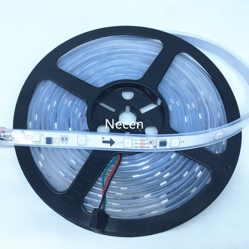 

Necen IC 1903 LED Strip lights 5050 DC 12V Waterproof IP67 5M/roll dream color super bright