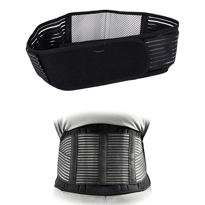 

Tourmaline Self-heating Lower Back Slimming Belt Magnetic Therapy Waist Support Breathable Braces & Supports
