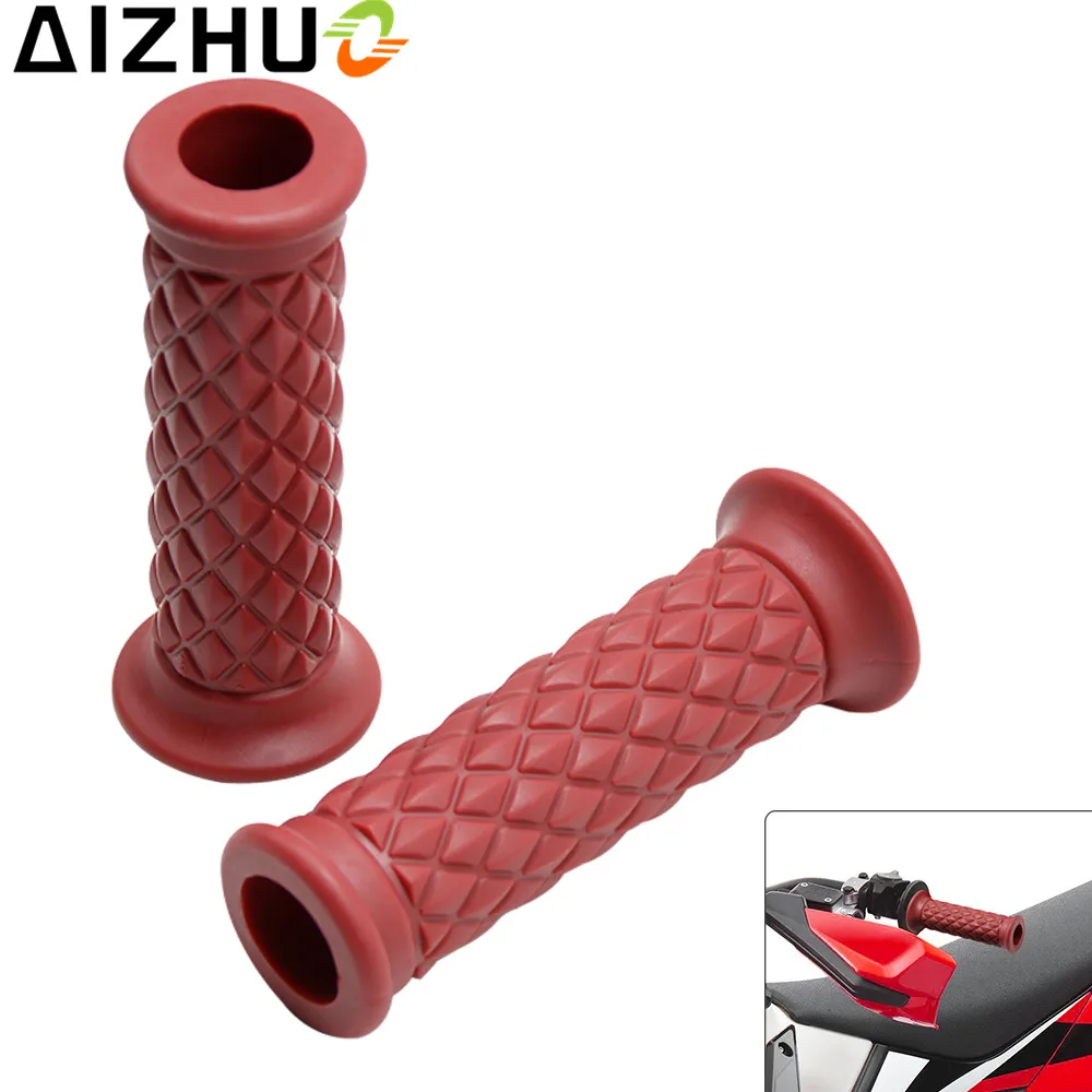 Motorcycle Silicone Handlebar Grips Cafe Racer Universal Motor Handle Grips For Suzuki GSR 600 750 Honda Shadow 600 750