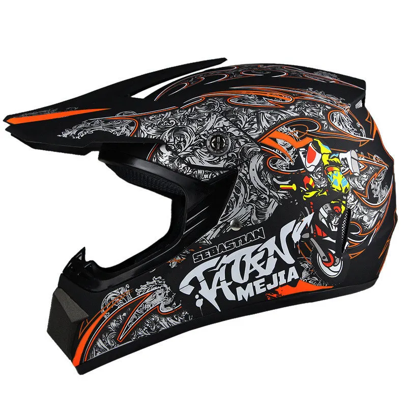 DOT Approved Motorcycle Motocross Dirt Bike ATV Helmet Off Road Racing Helmets Head Gears M L XL