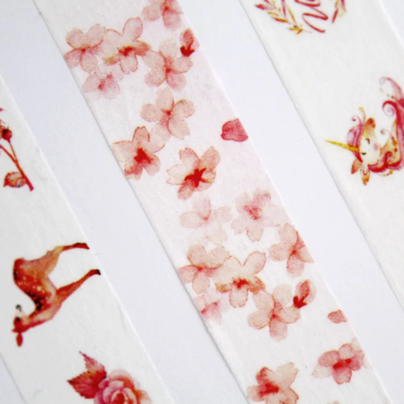 Cloud Fox Unicorn Fish Deer Animal Colorful World Washi Tape Adhesive Tape DIY Scrapbooking Sticker Label Masking Tape
