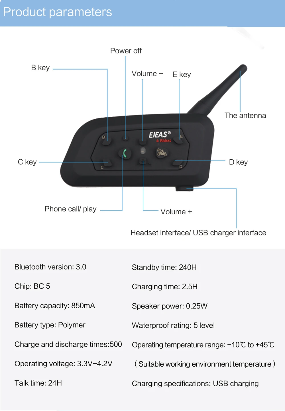 2 шт. ejeas V6 PRO Bluetooth мотоцикла система внутренней связи для шлема гарнитура 6 всадников 1200 м записывающие устройство десткий коммуникатор в случаи опасности переговорные+ металл Шинная