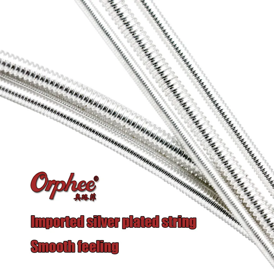 Nylon Core with Silver Plated Wire Ammoon Orphee NX36 Classical Guitar Nylon Replacement Strings Normal Tension 6-Piece Complete Replacement Set 0.028-0.043 Nylon Core with Silver Plated Wire Ammoon Orphee NX36 Classical Guitar Nylon Replacement Strings Normal Tension 6-Piece Complete Replacement Set 0.028-0.043