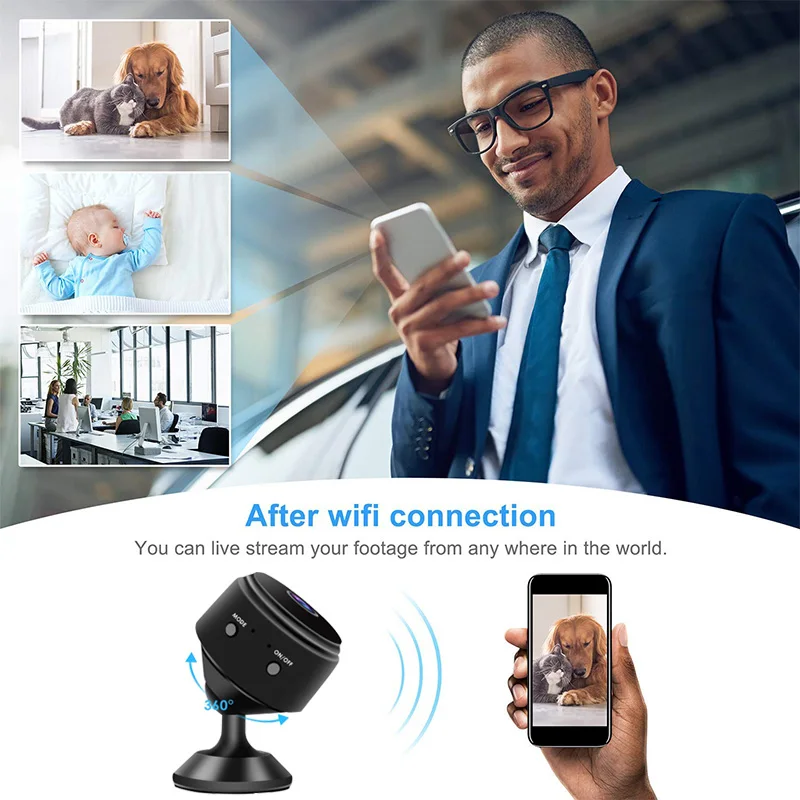 A9 Wifi IP Full HD 1080P Мини камера Espion ночного видения секретная камера обнаружения движения Мини DVR камера Поддержка Скрытая TF карта