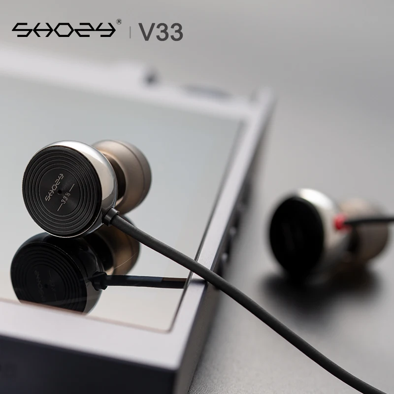 Наушники вкладыши SHOZY V33 Pro 1/3 LP с графиновым динамическим драйвером Hi Fi аудио