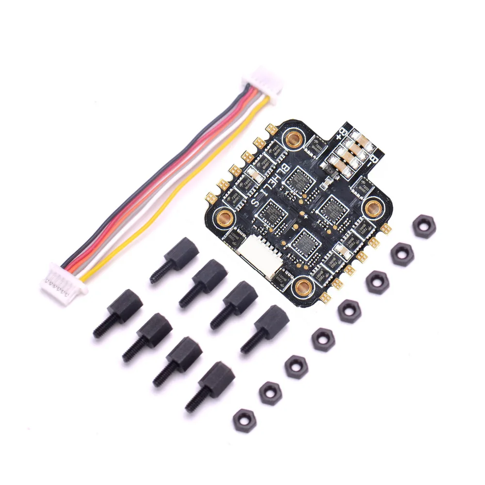 

BS-30A Pro ESC Speed Control 2-4S 30A Dshot600 BLHELI_S 4in1 ESC 4.4g AON7418 MOS For FPV Racing Drone RC Parts Acc