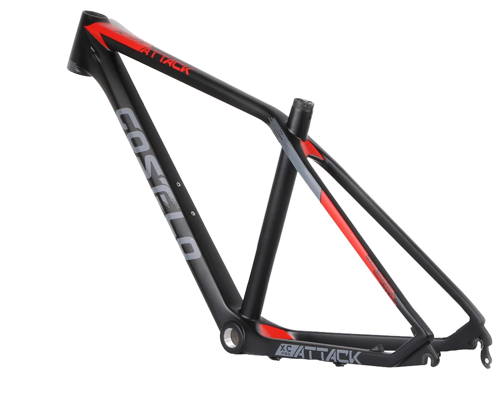 Perfect Costelo Attack XC Pro Mountain MTB Bicycle Carbon Frame Torayca UD Carbon Fiber Bicycle Frame 27.5er 650B Carbon Mtb bike frame 14