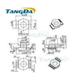 TANGDA горшок pot4016 Тип 5 + 3 Pin 8 P бобины с магнитной ядро + скелет ферритов Мощность трансформатор корпус pc40 вертикальный Тип