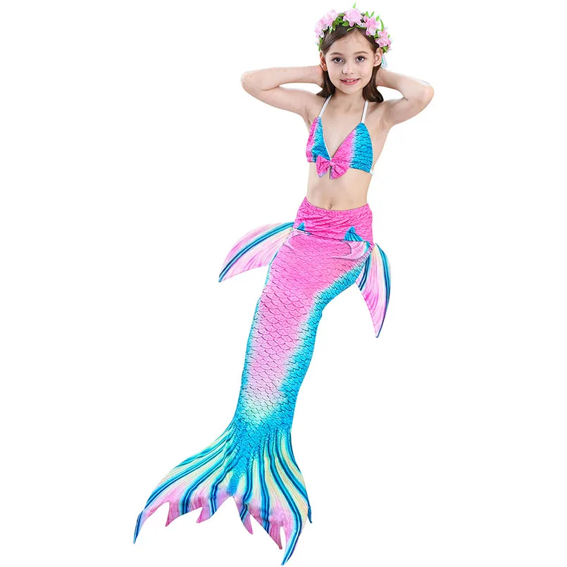 girls mermaid tail swimwear 3-4