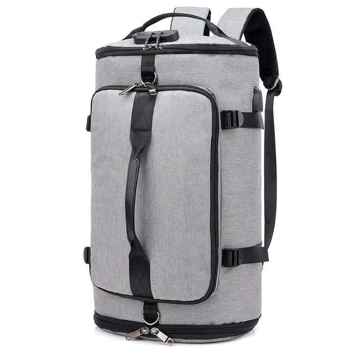 Soperwilltion, дорожный рюкзак, сумка, мужской рюкзак, для обуви, карманный, многофункциональный, мужская сумка, водонепроницаемый, 15,6 дюймов, для ноутбука, Мужской Рюкзак#1233 - Цвет: Gray Backpack