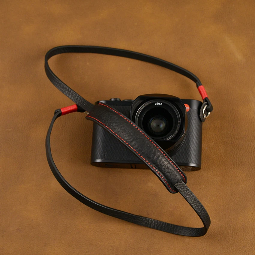 [AYdgcam] Universal Genuine Leather Camera Strap Handmade Shoulder