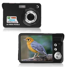9.5 * 6 * 2.5cm TF card JPEG / AVI CMOS Senor 2.7” TFT LCD HD 720P 18MP Digital Camcorder Camera 8x Zoom Anti-shake