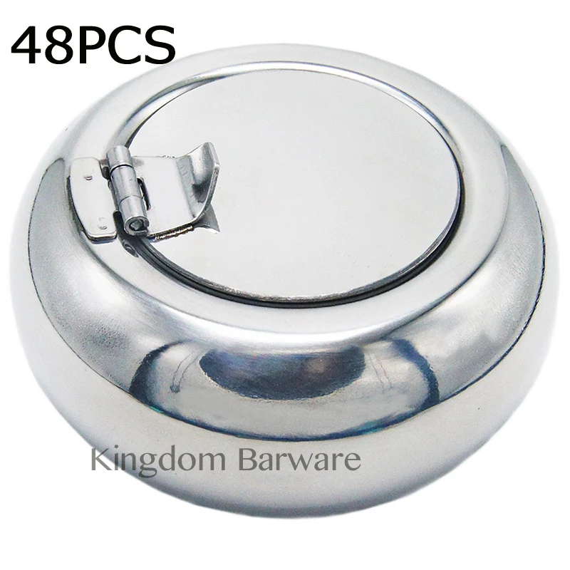 

Free Shipping 48PCS Ashtray with Lid, Cigarette Ashtray Ash Holder for Smokers, Desktop Smoking Ash Tray for Bar Home Office