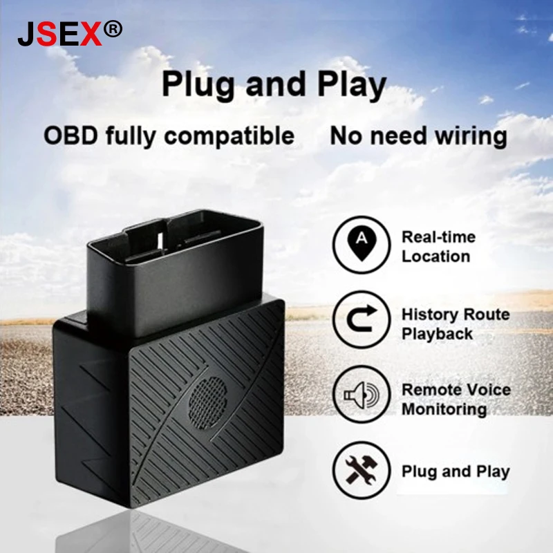 Мини разъем играть OBD gps трекер GSM OBDII устройства слежения OBD2 16PIN Интерфейс локатор