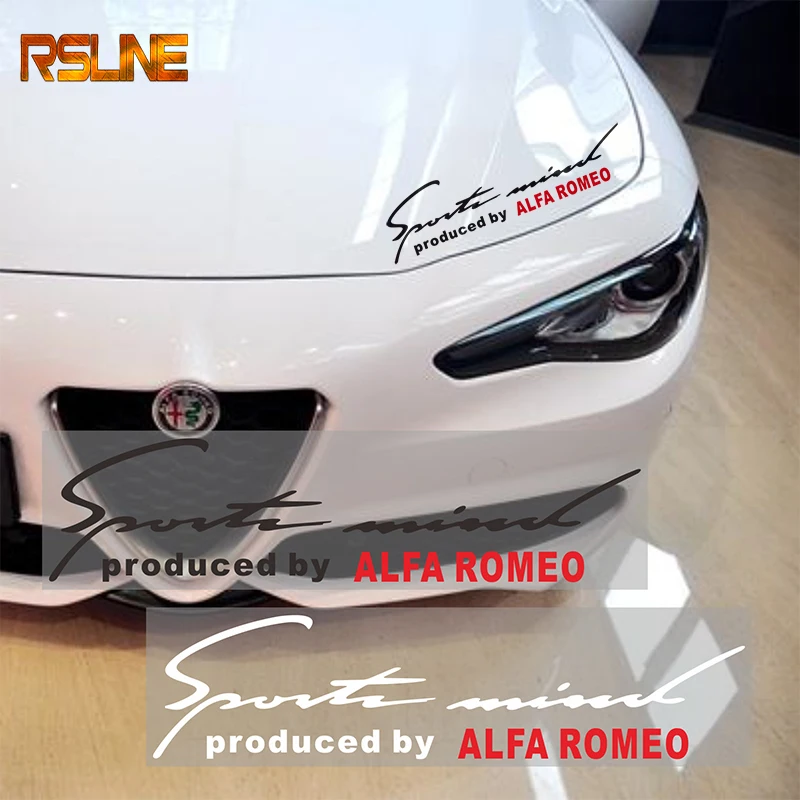 

New Vinyl Decal Headlight Stickers Reflective Lamp Eyebrow Decor For Alfa Romeo Giulietta 147 156 159 Badge Emblem Sticker