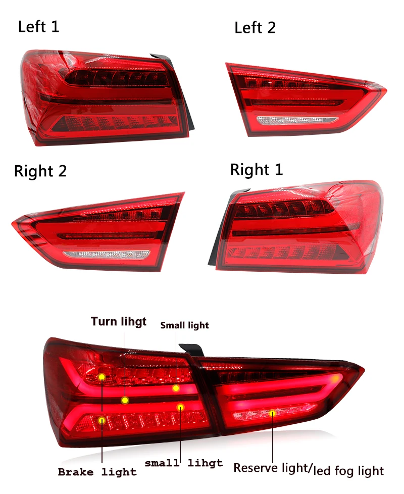 Новое поступление хвост светильник в сборе с светодиодный светильник из бисера для Chevrolet Malibu хвост светильник