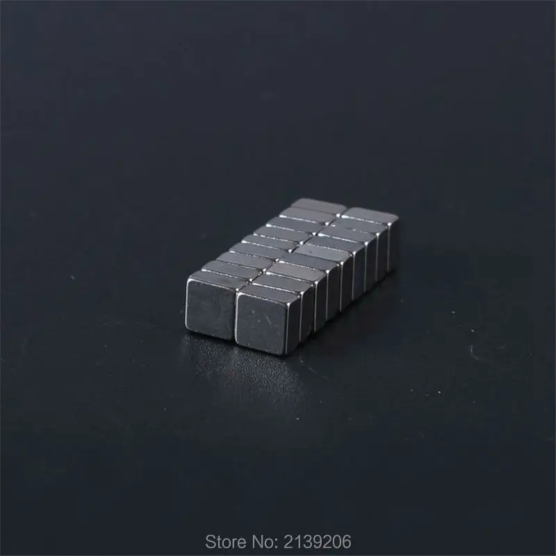 

200pcs square small 6mm*6mm*3mm pulling force 0.4KG strong neodymium ndfeb permanent magnets