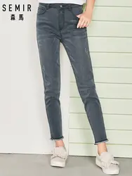 SEMIR 2019 Новое поступление джинсы женские джинсовые узкие брюки Топ бренд стрейч джинсы с высокой талией брюки женские повседневные брюки