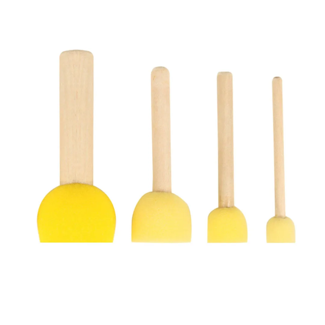 20Pcs DIY Stencil Brush Sponge Paint Stencil Tool Furniture Craft Sponge Paint Foam For Children DIY Supplies