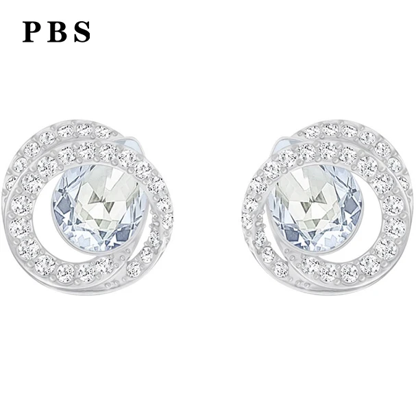 

PBS Original Copy High Quality 1:1 SWA Inlaid Cubic Zirconia Gold-Plated Ear Nail Logo Free Envelope Mail Manufacturer Wholesale