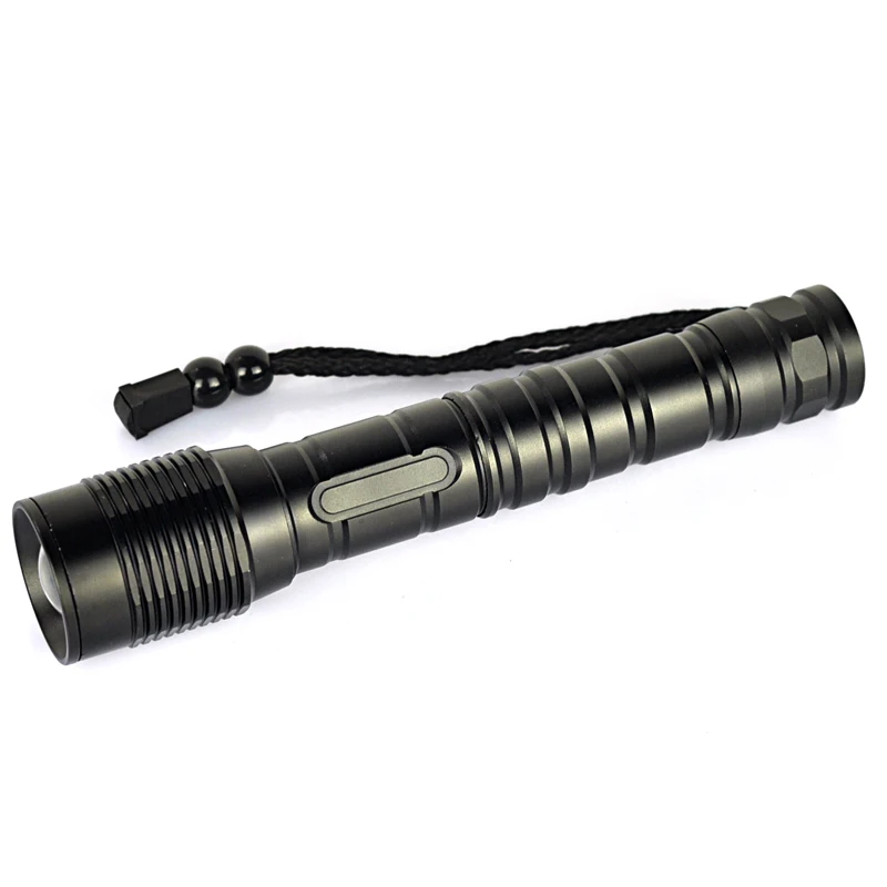 

BORUiT XML T6 LED 2000LM Tactical Flashlight 5-Mode Zoomable IPX4 Waterproof Torch Camping Hunting Lantern by 18650 Battery